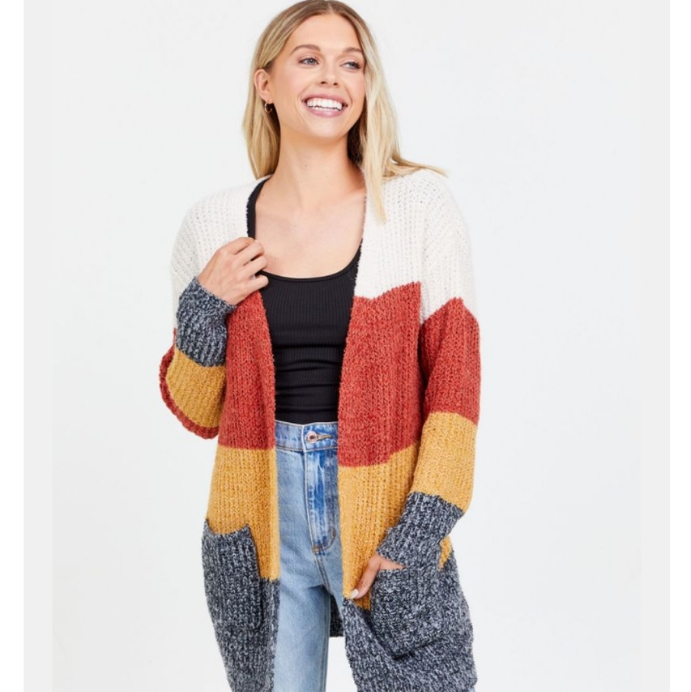 Altar'd State Candy Corn Cardigan